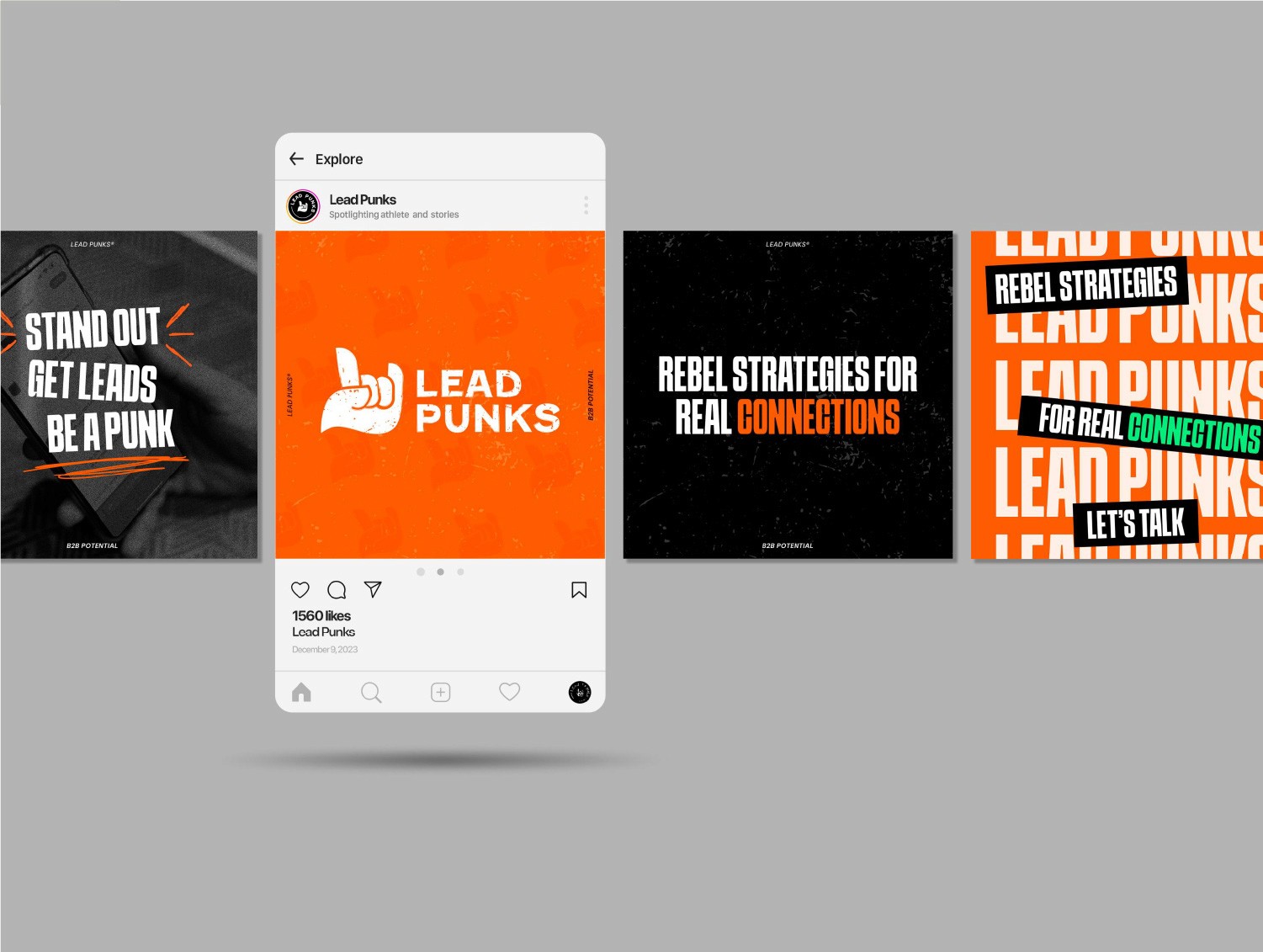 LeadPunks branding logo design by DesignGuru