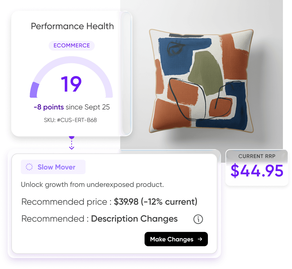 Tightly inventory software account balance graph with $5,630 shown and a limit reminder toggle.