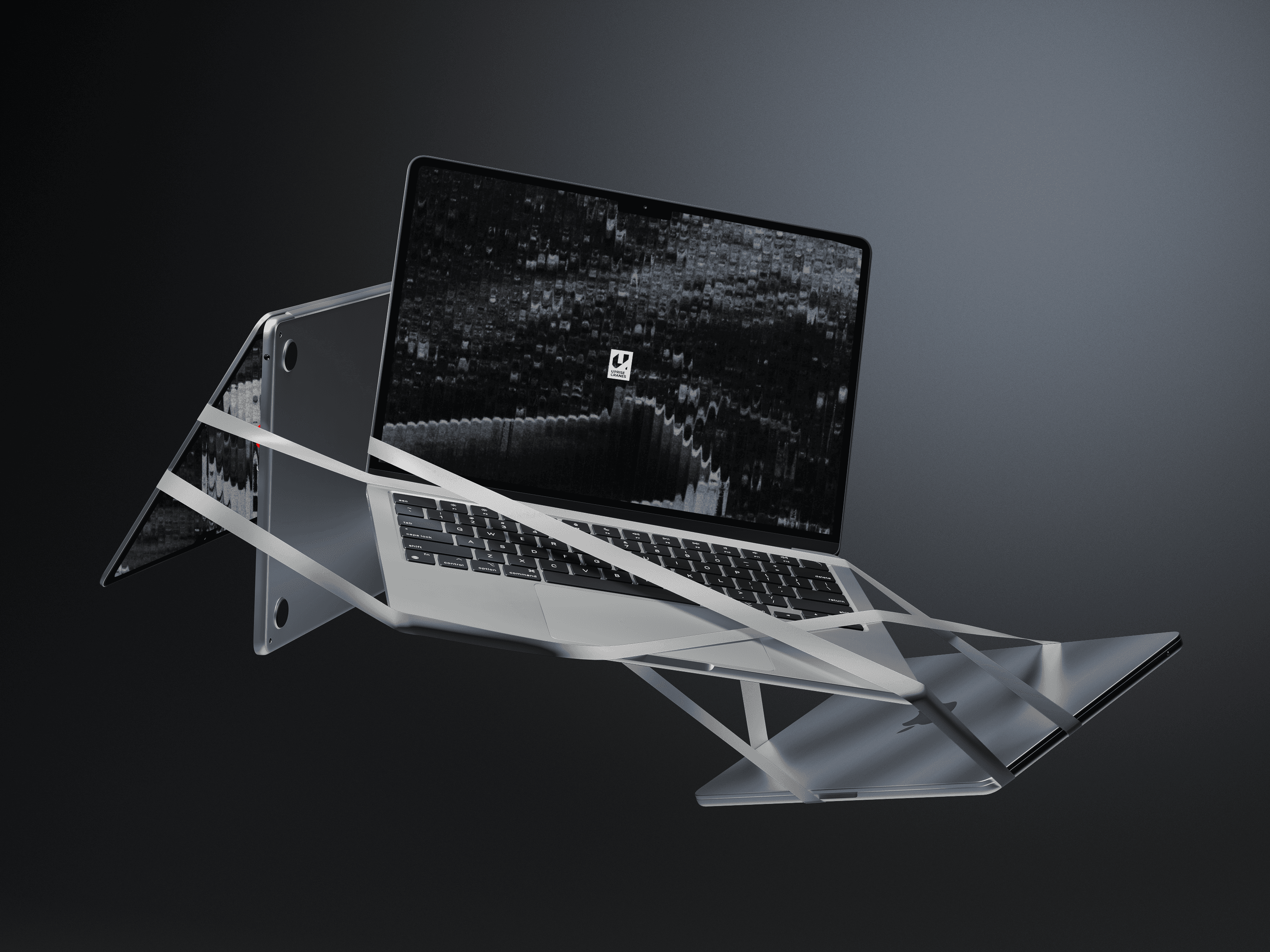 Hero image featuring a website on the laptop