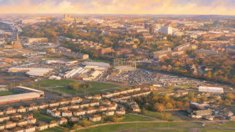 Local view of Paisley in Renfrewshire.