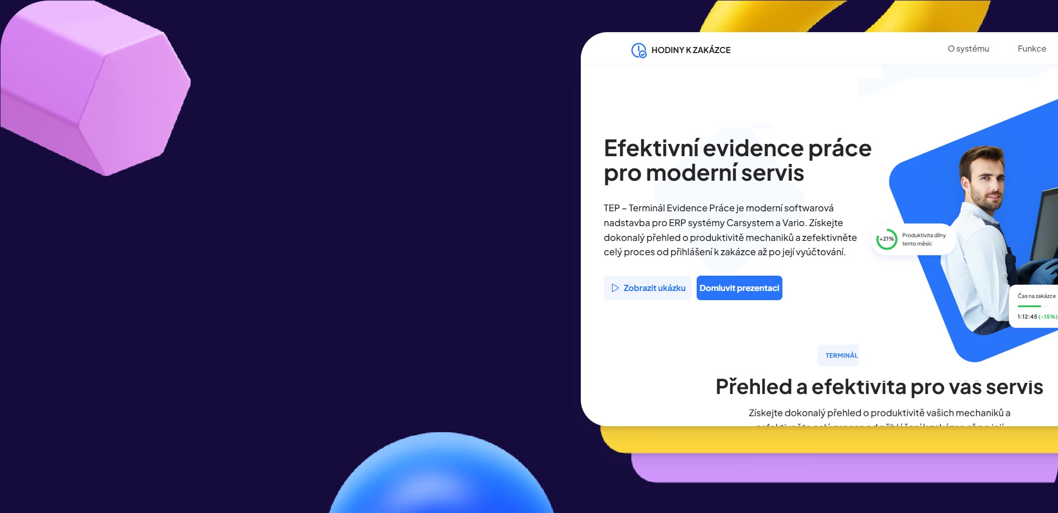 Náhled webu Hodiny k zakázce