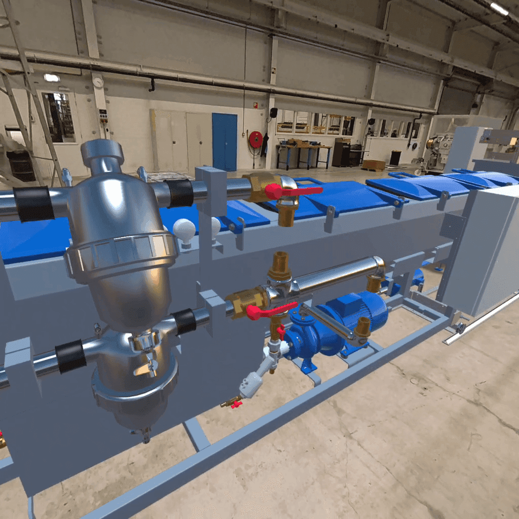 A winding road through a dense pine forest.