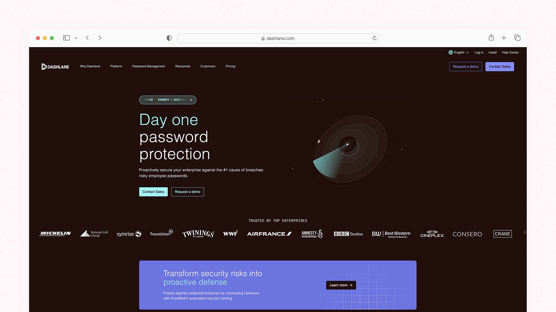 Dashlane — Best for Enterprise Support and All-in-One Security