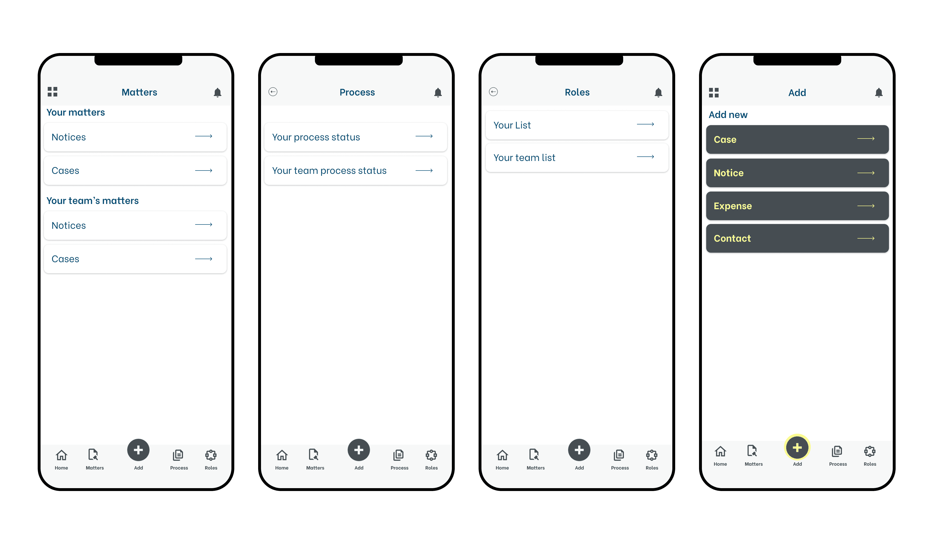 Tablet showing Bloomy UI