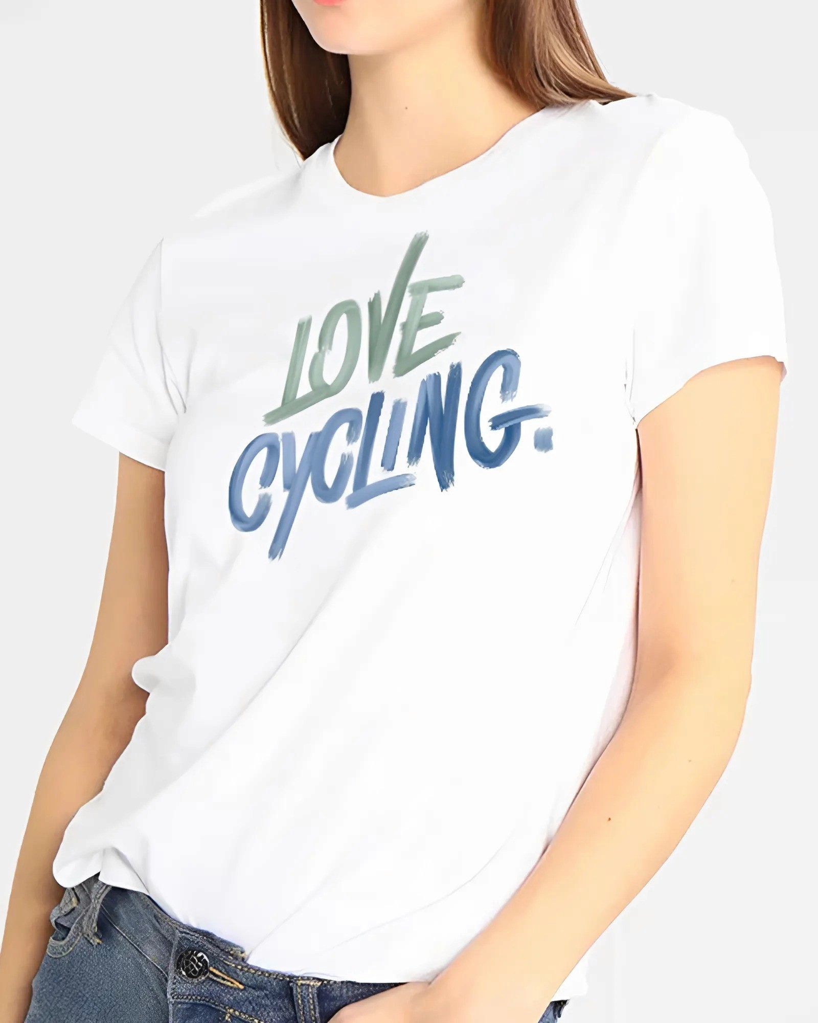 Love Cycling white T-shirt