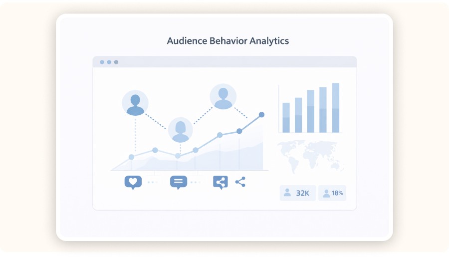Audience Behavior Analytics chart