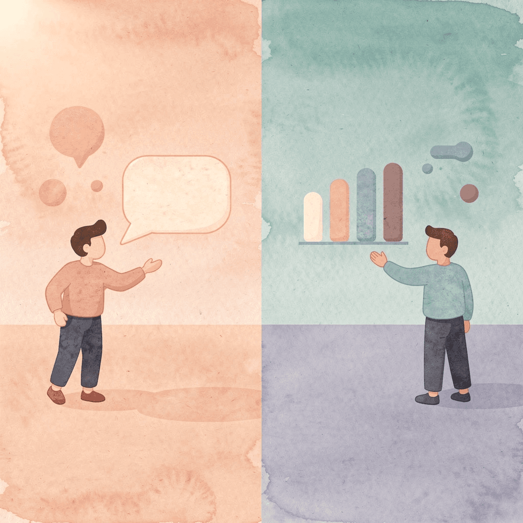 Split scene comparing all-out versus phased workout approaches