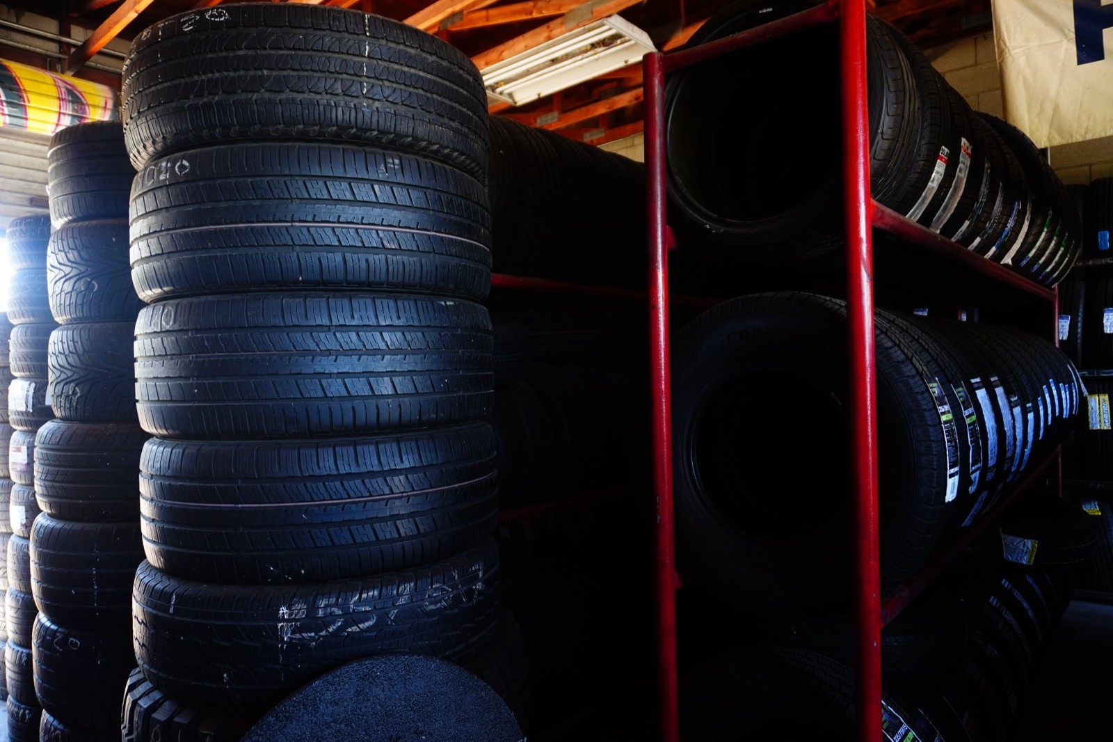 Outdoor Tire Yard