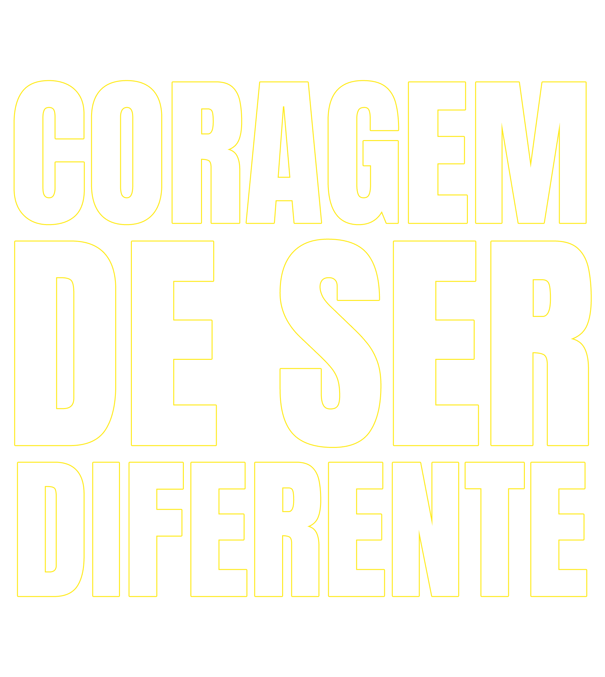 Coragem de ser diferente