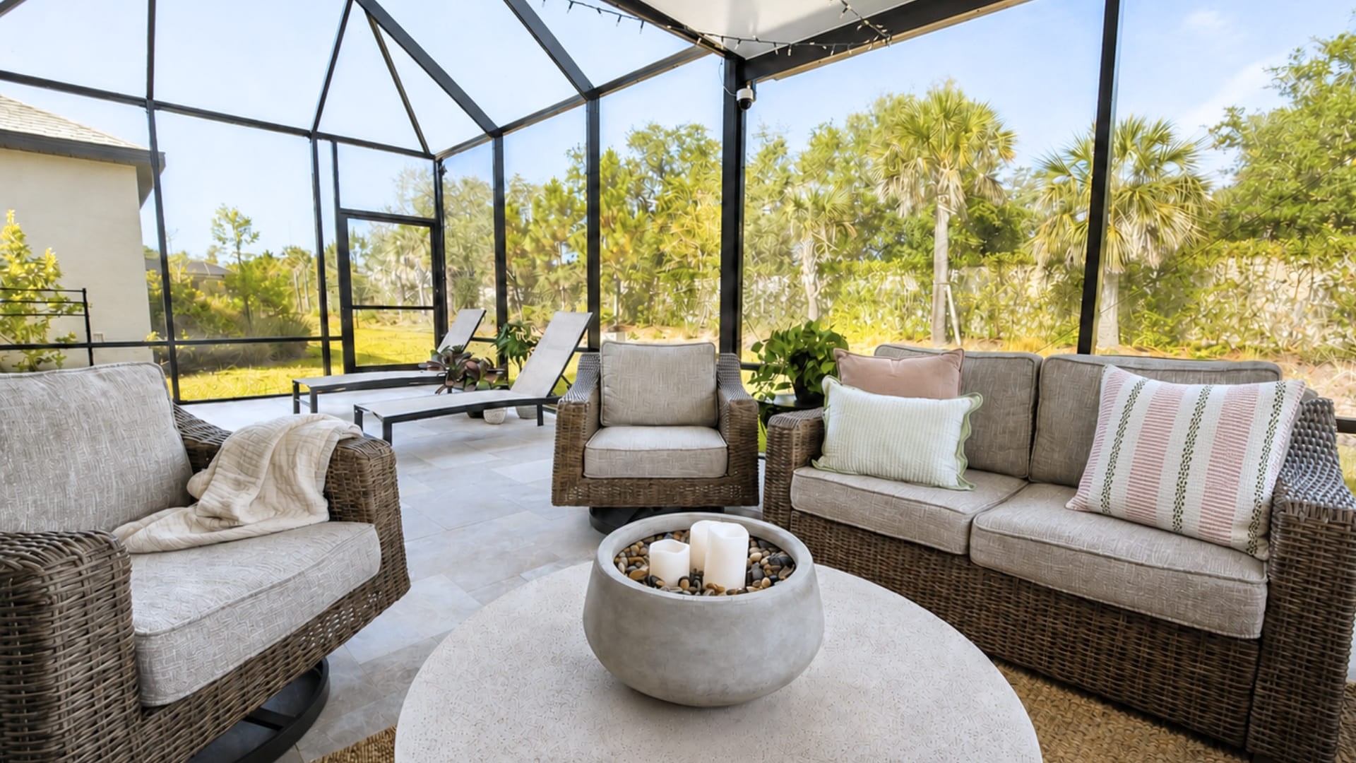 backyard outdoor space with patio