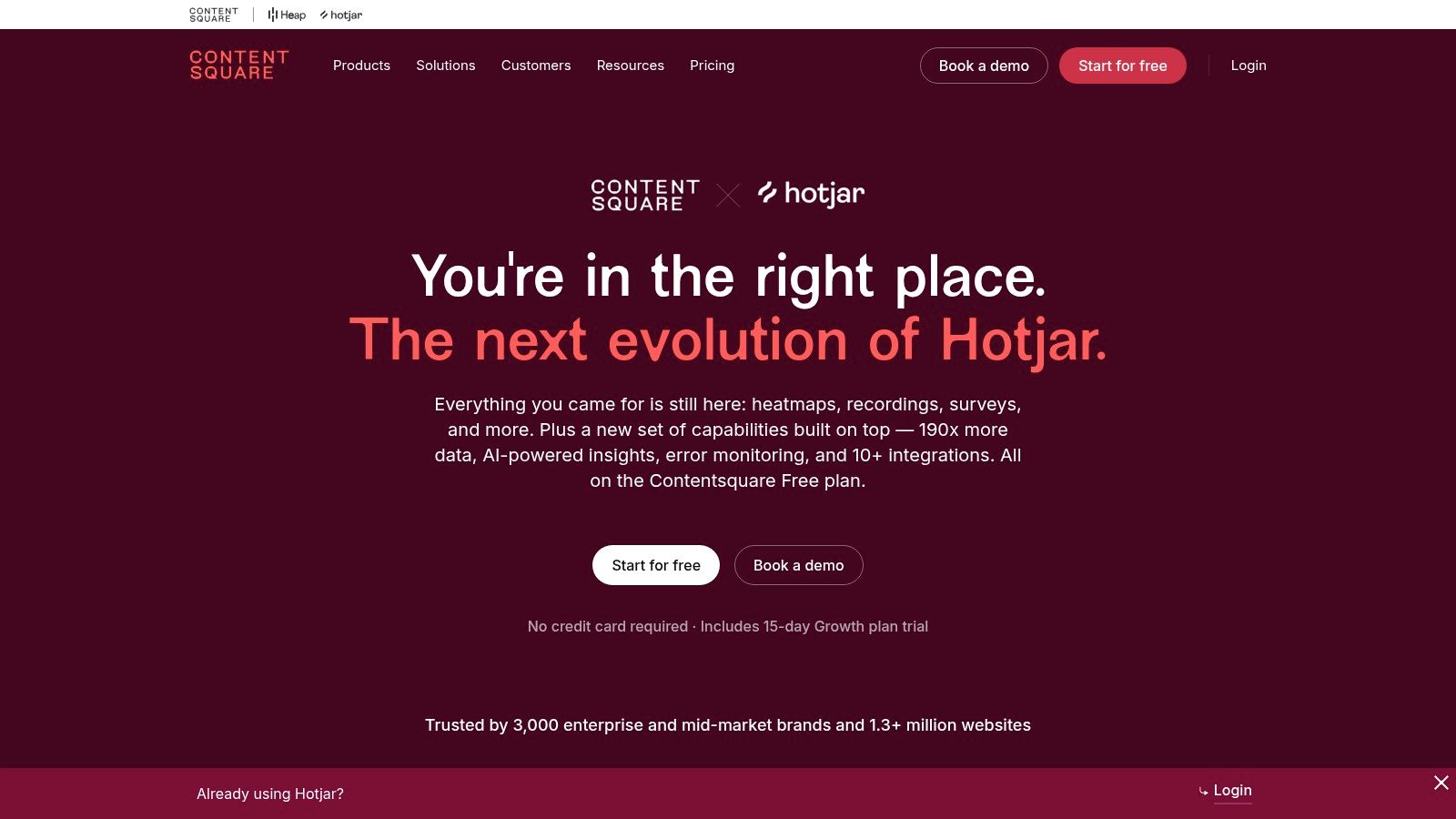Hotjar (part of Contentsquare)
