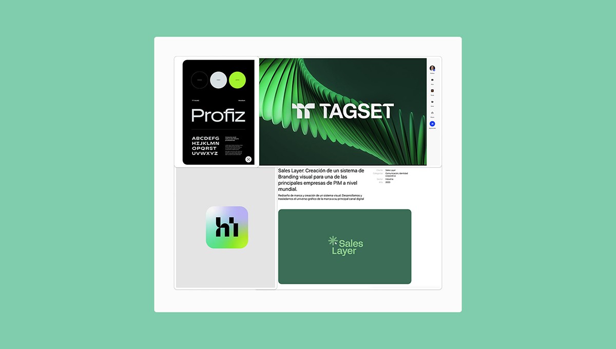 Family standing in a lush green field with tractor.