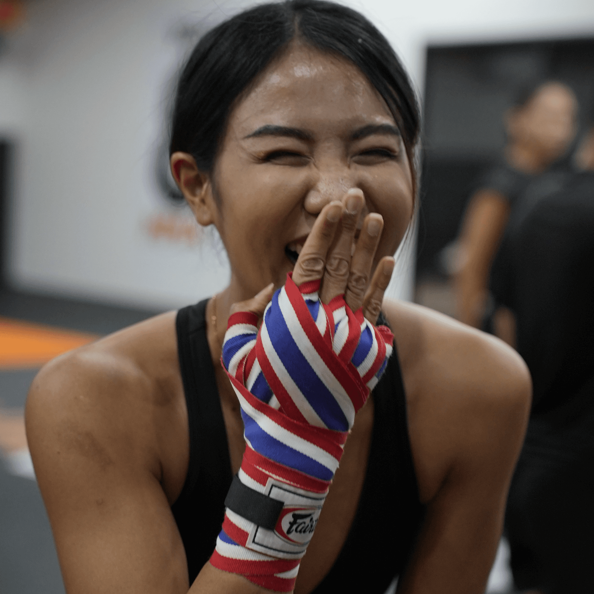 a happy member of innov8 mma