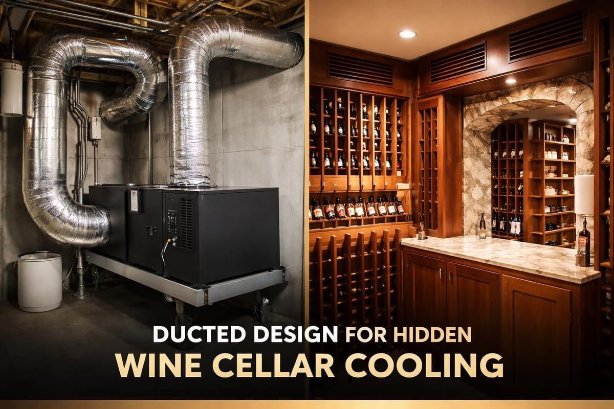 Ducted cooling system placement