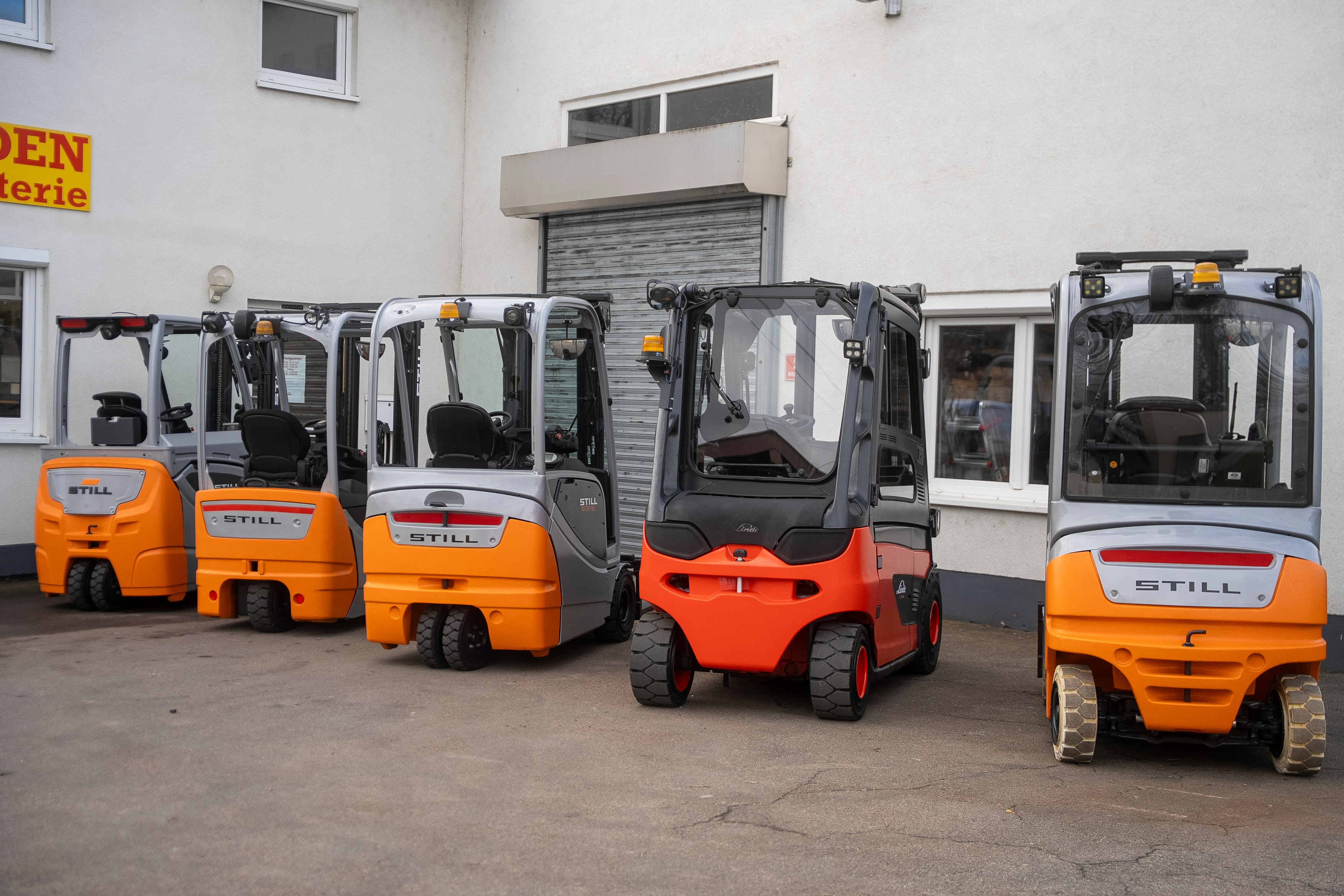 Fashion photoshoot with a woman posing in a dress