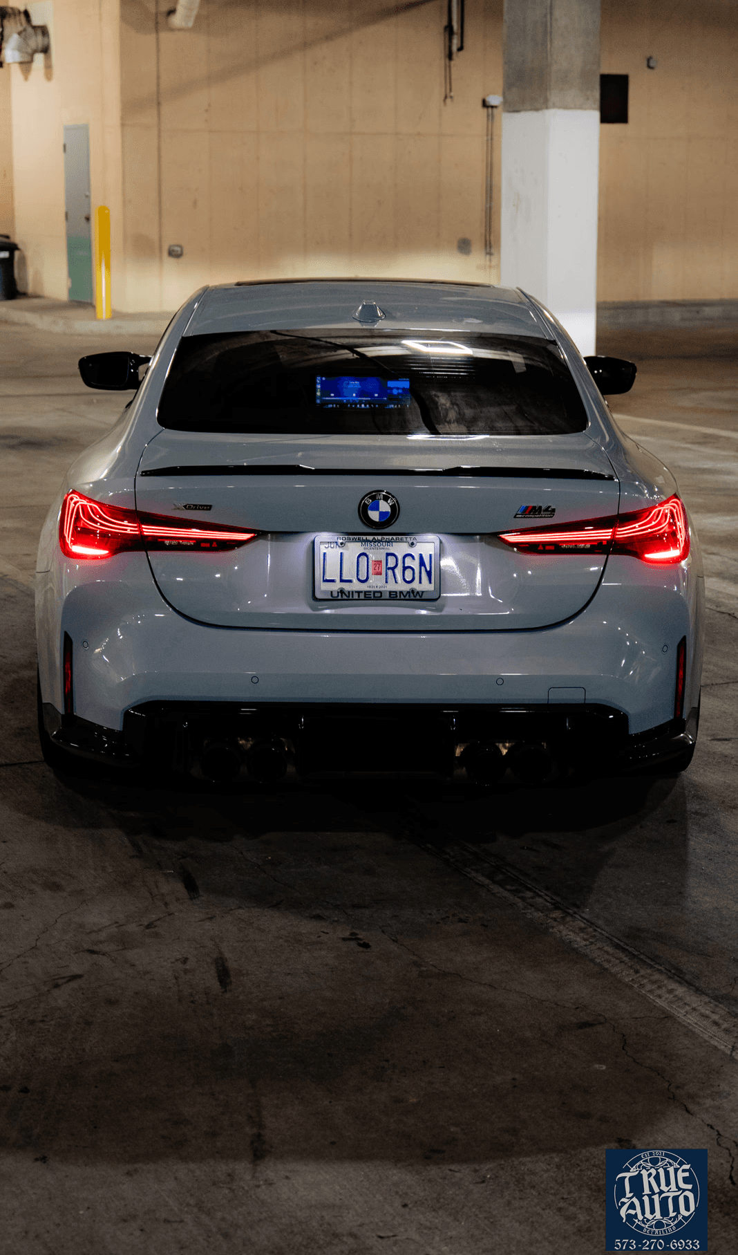 back of bmw m4 after getting a detail