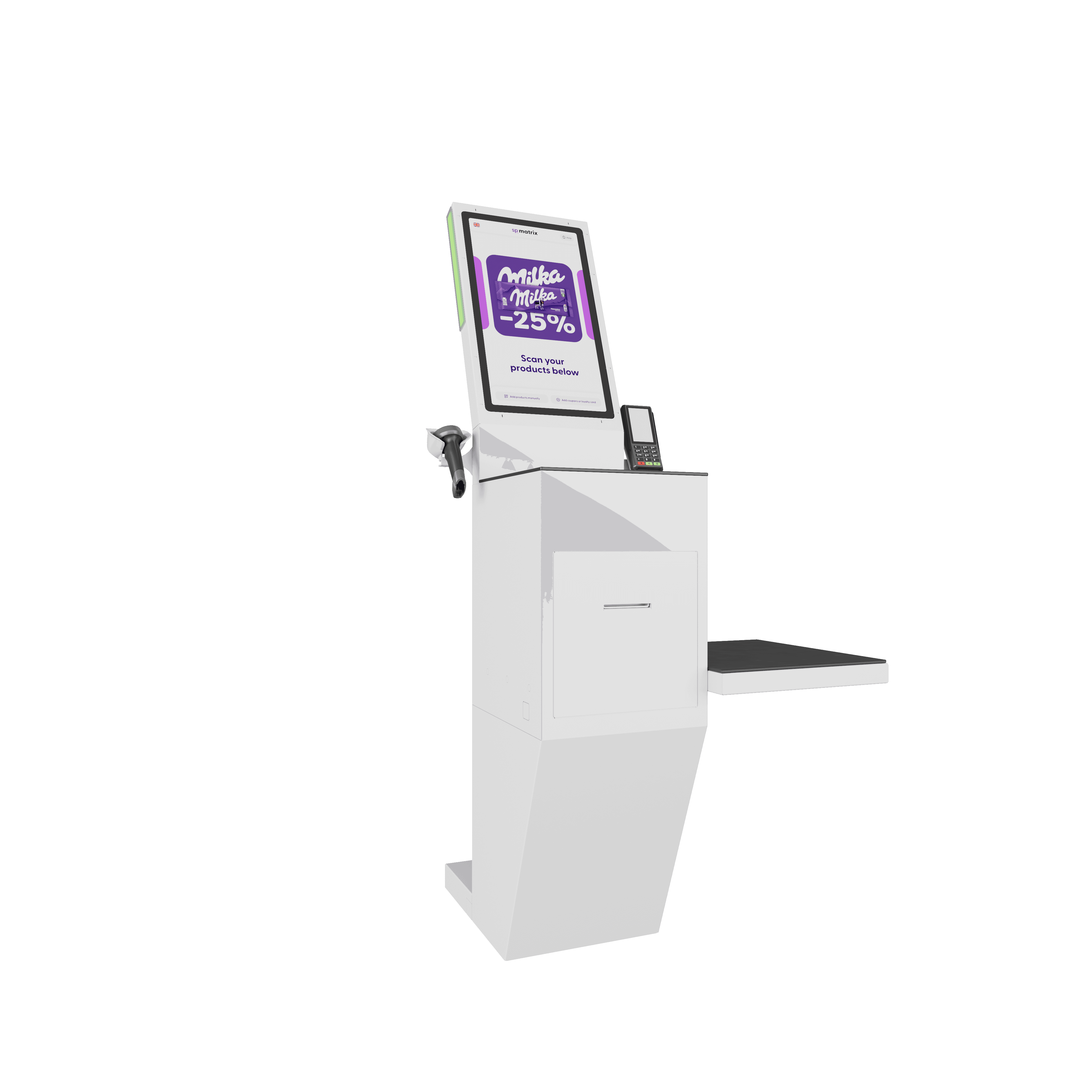 shopreme matrix - self checkout kiosk -  retail media