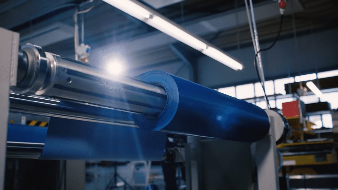 Beltservice Bannerfilm Walze mit Folie Videoproduktion Oxygen Pictures