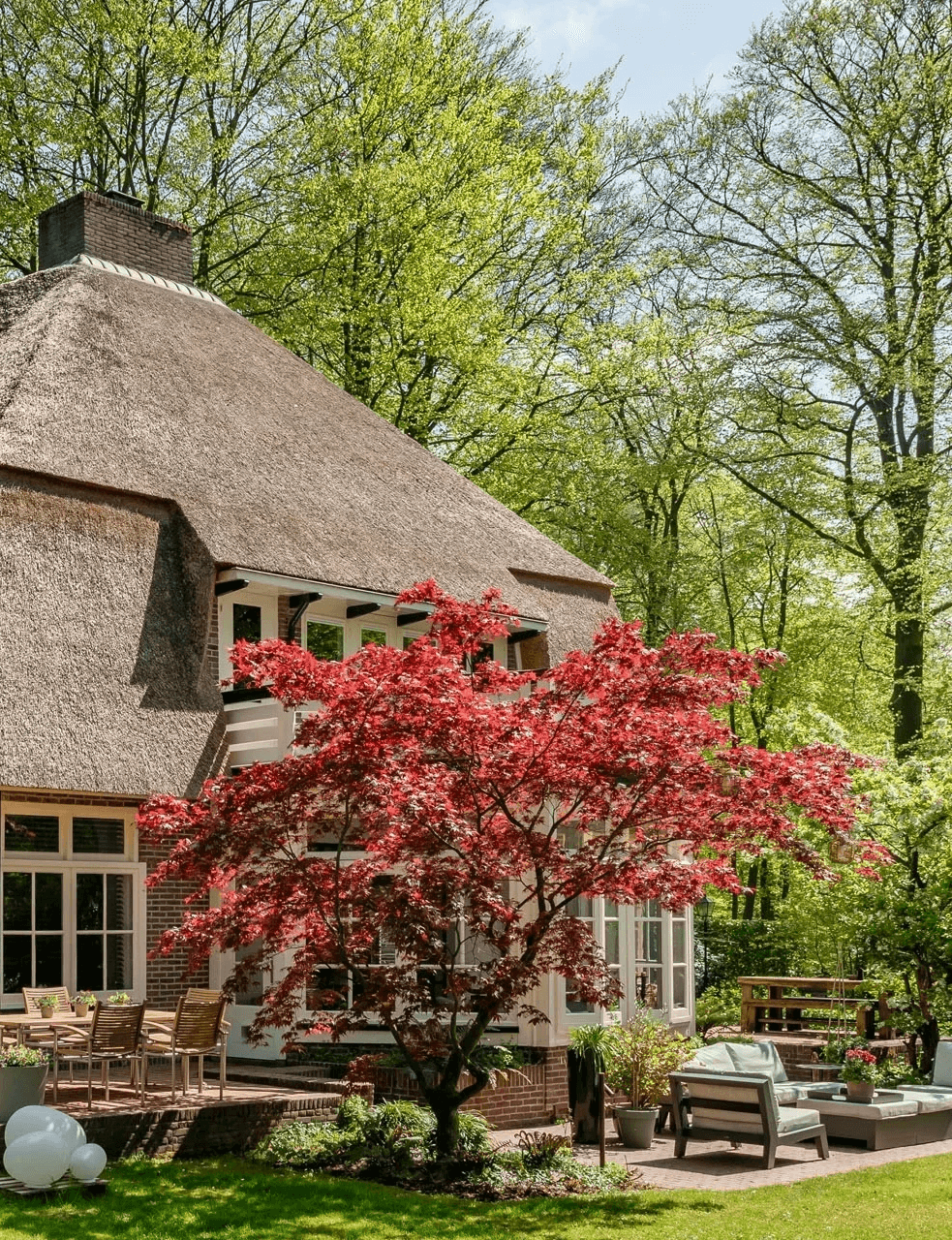 Rieten dak van Rietdekkersbedrijf van Dijk Putten
