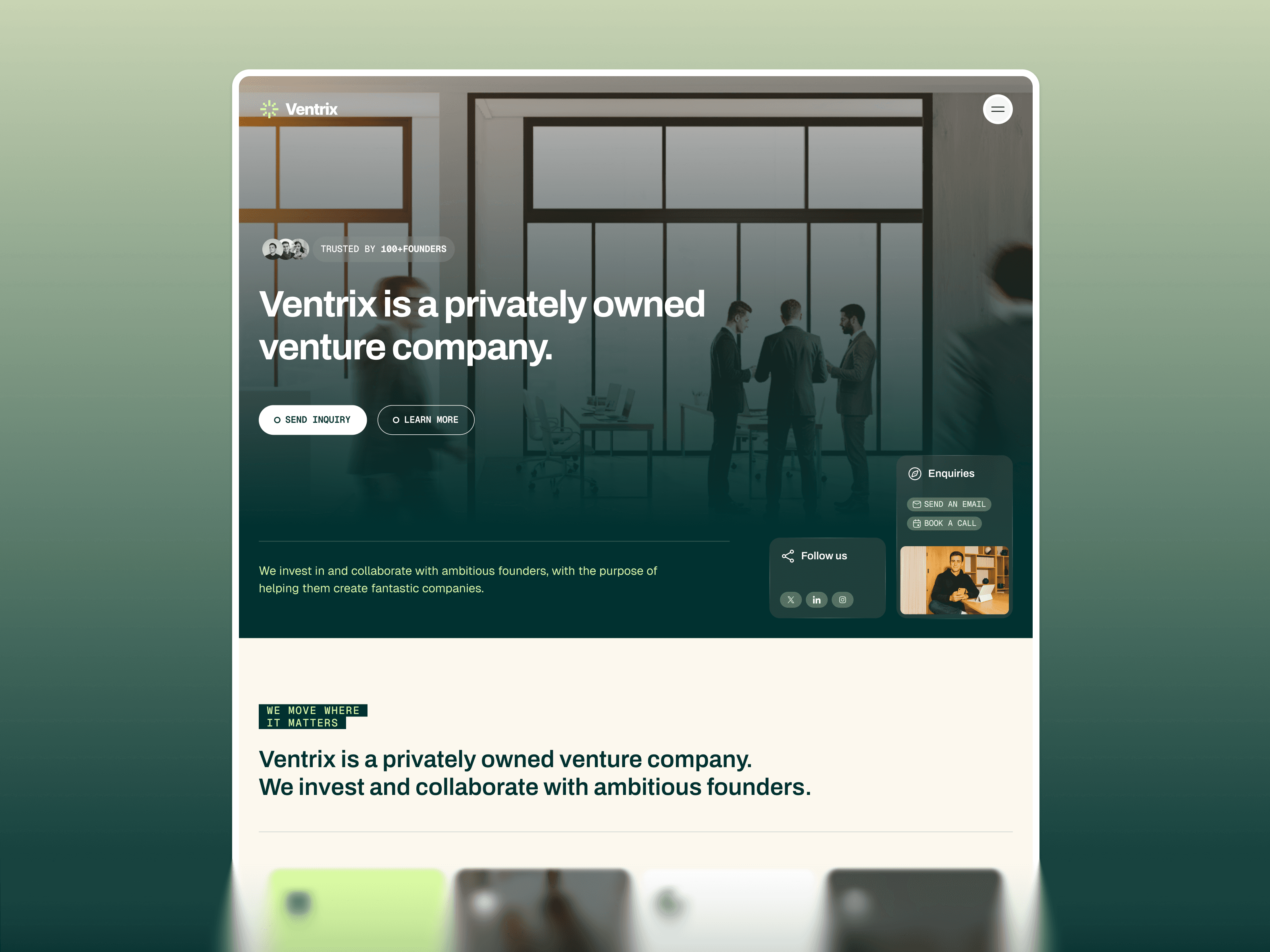 Venture Capital & Investment Fund Framer Template