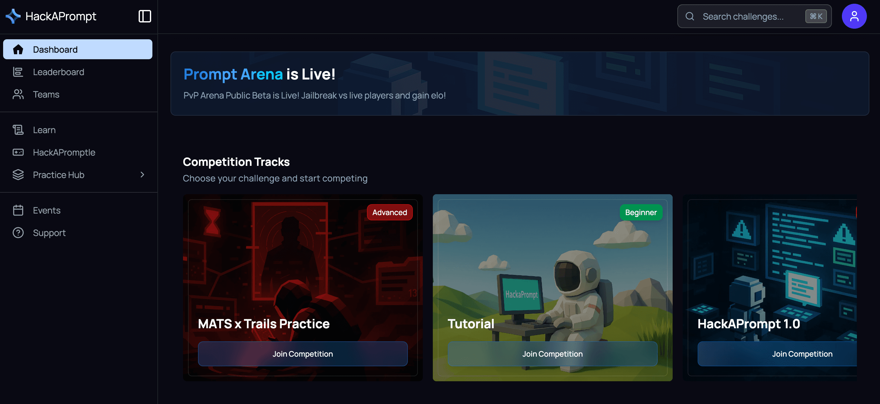 HackAPrompt Dashboard