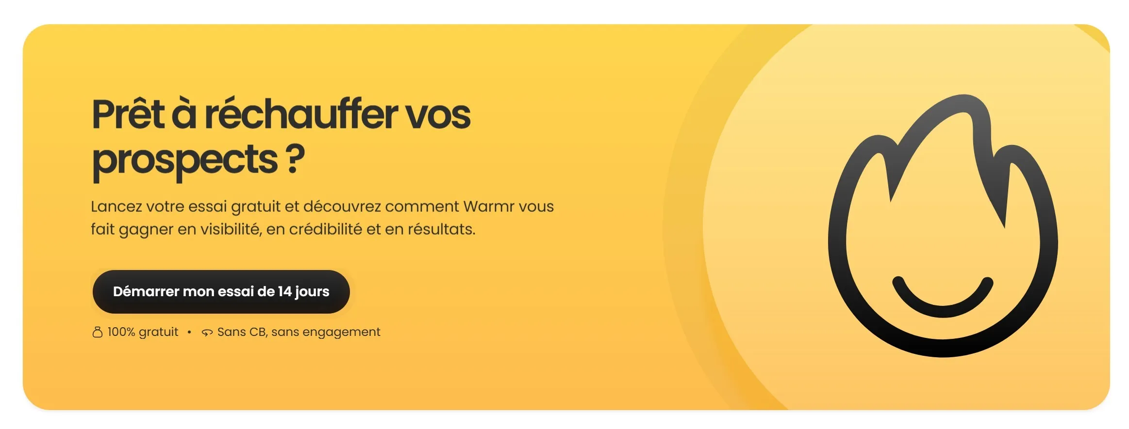 section cta landing page warmr