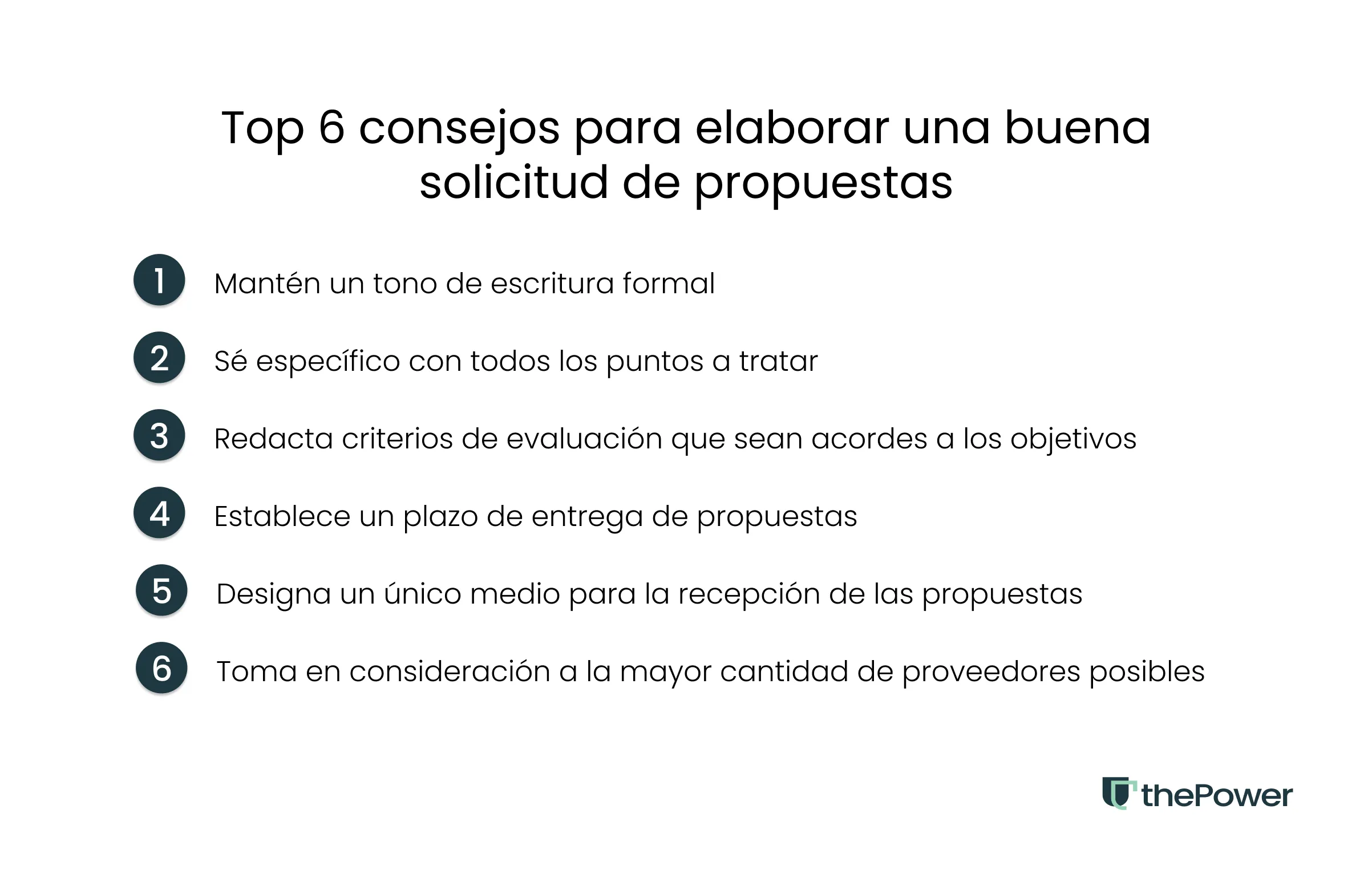 Top 6 consejos para elaborar una buena solicitud de propuestas