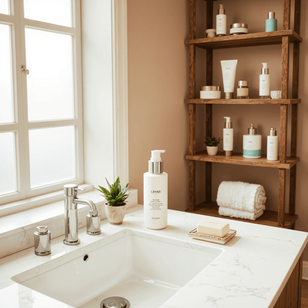 product photography of face lotion