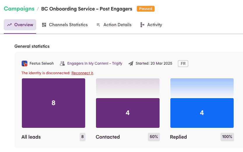 La Growth Machine Review - Campaigns