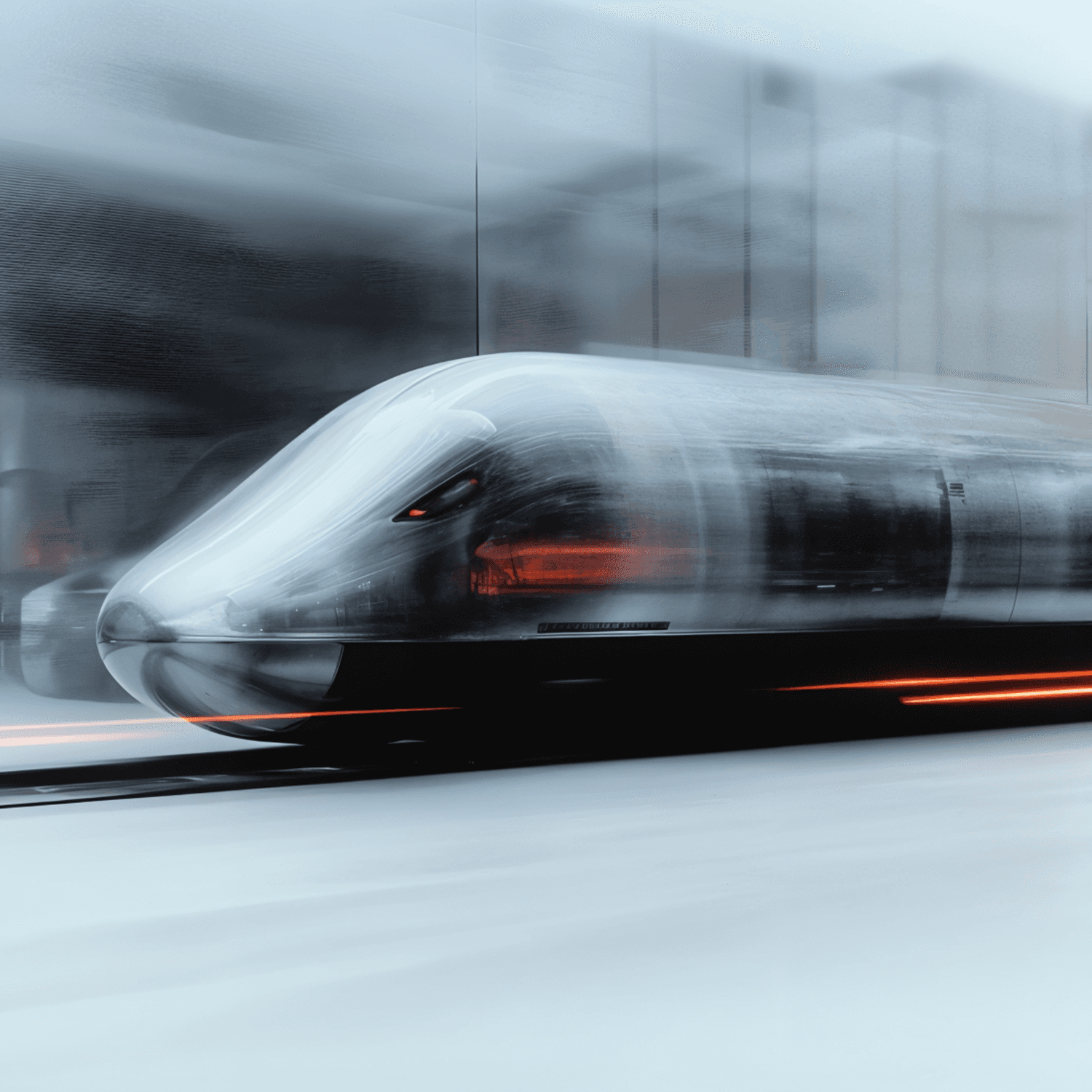 Hyperloop One pod in motion, symbolizing ultra-high-speed transit vision for India