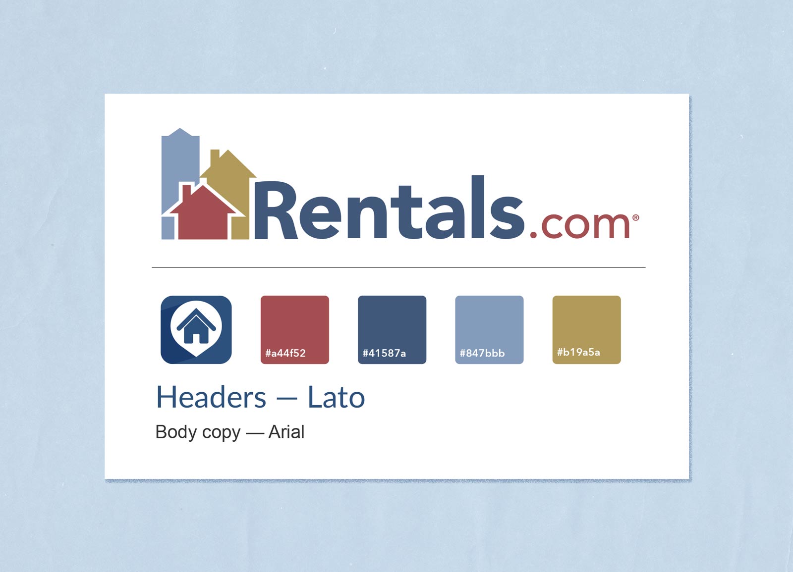 Old branding of rentals.com