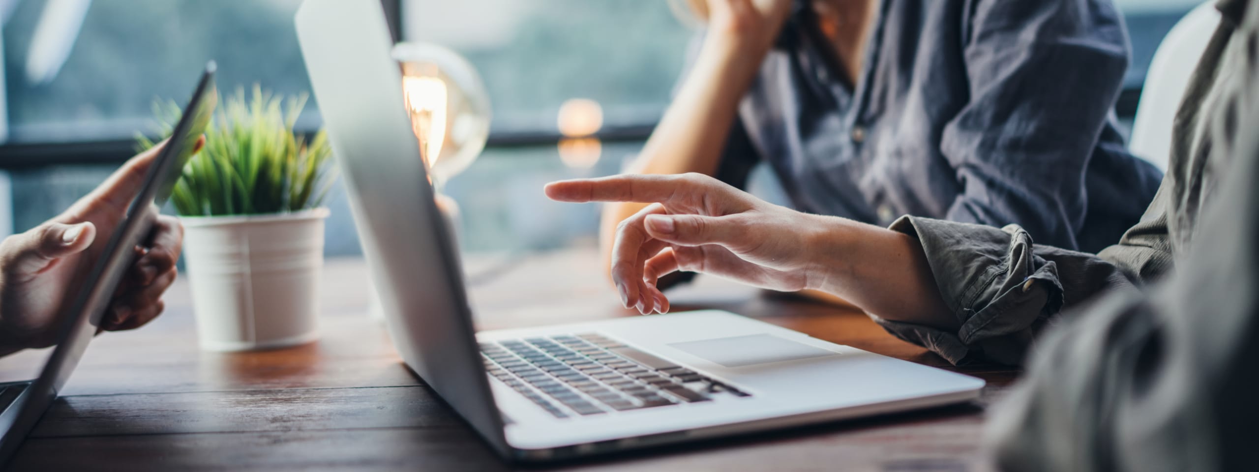 Group of young people working together Creative business people