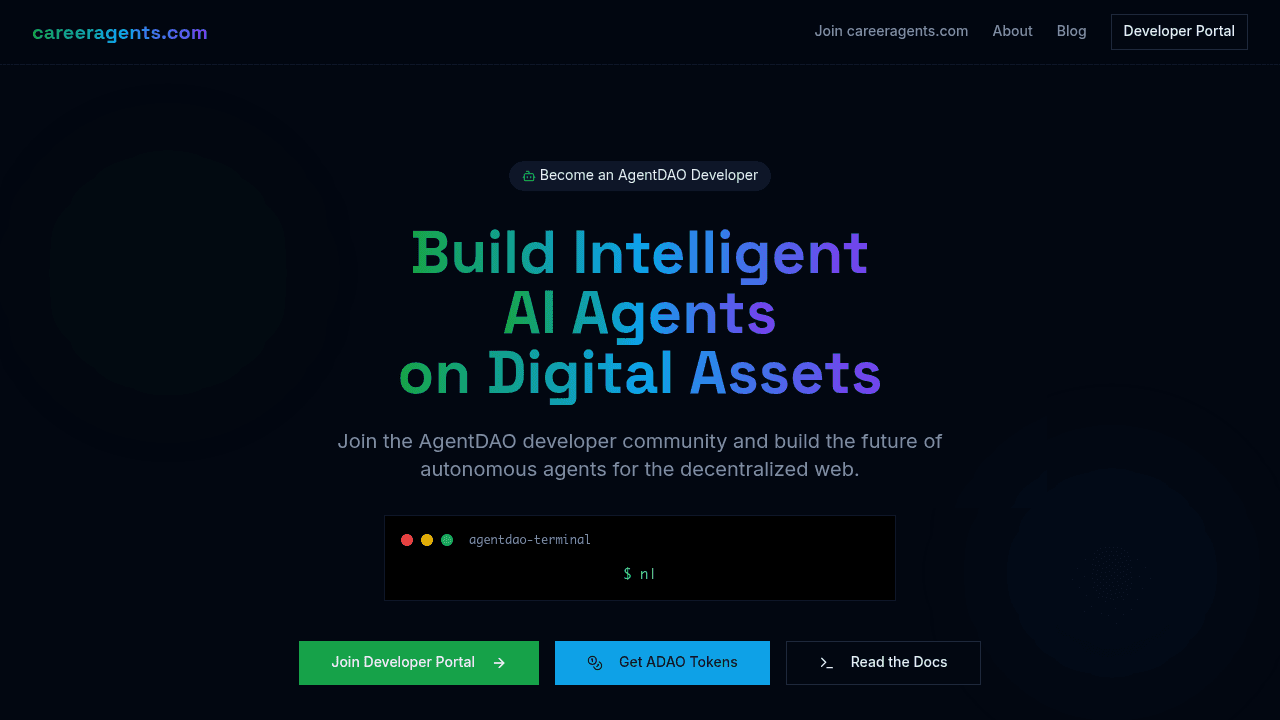 Career Agents reverse recruiting homepage featuring personalized career agent services and weekly coaching session offerings