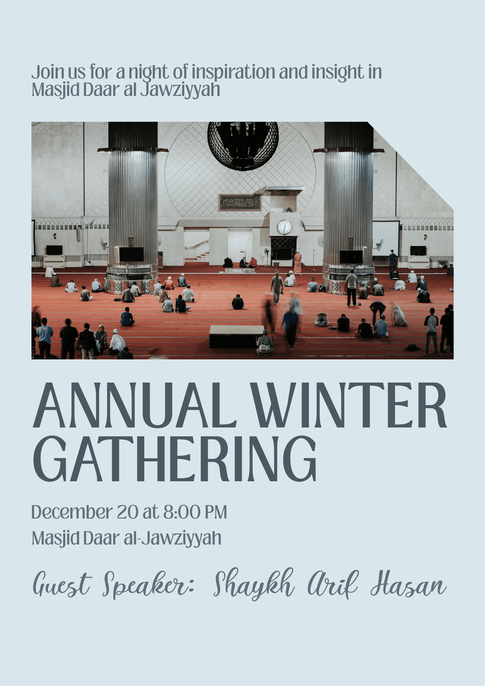 Poster for a winter conference