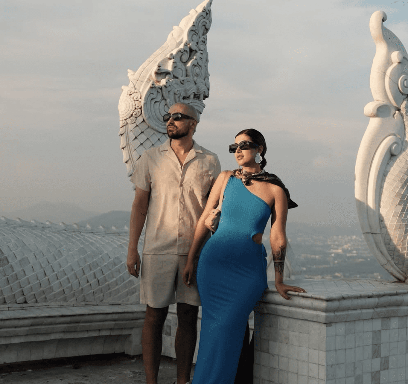 Photographer holding camera