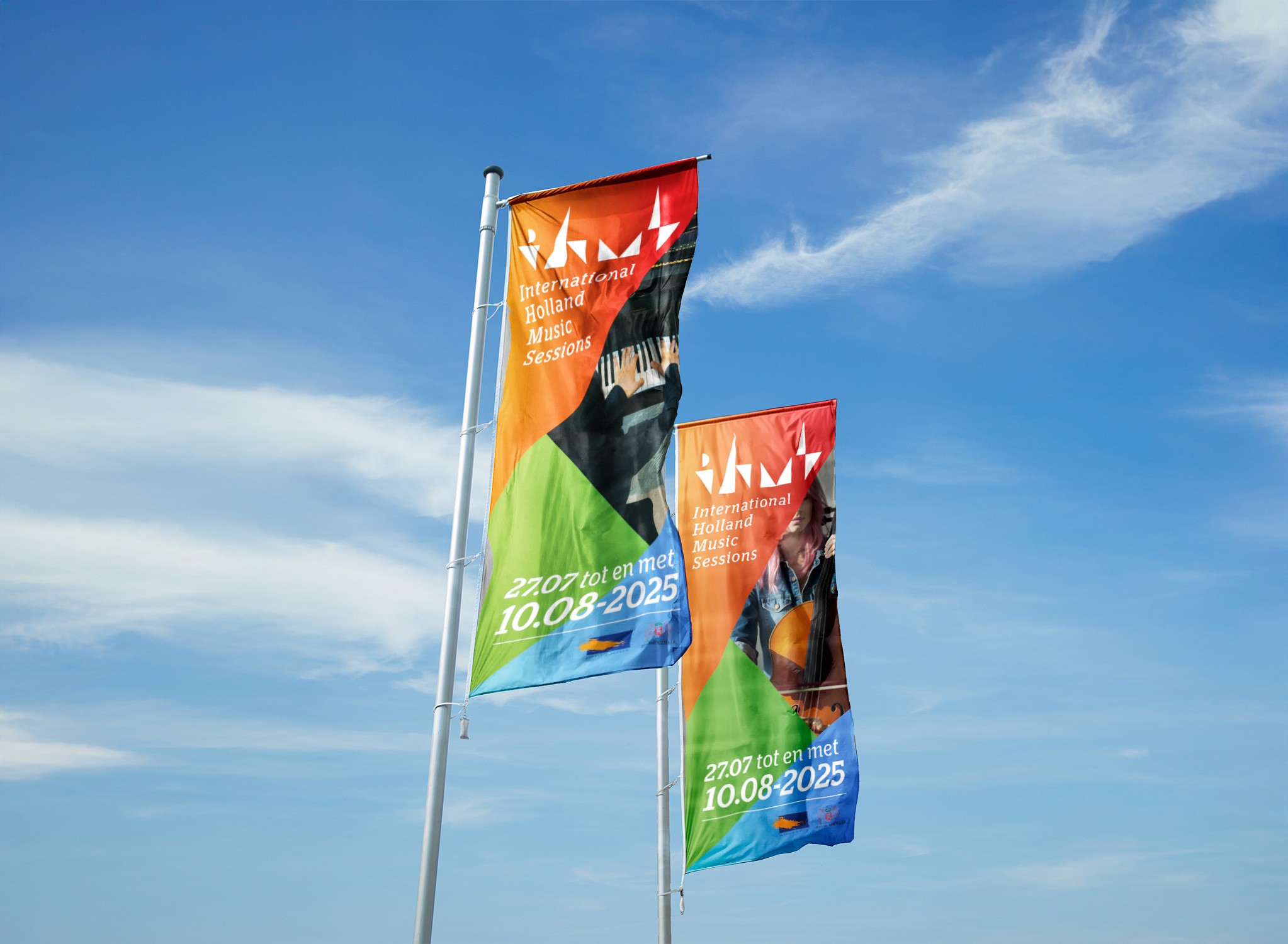 Flags with IHMS logo