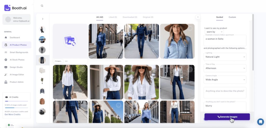 A screenshot of the Booth.ai website