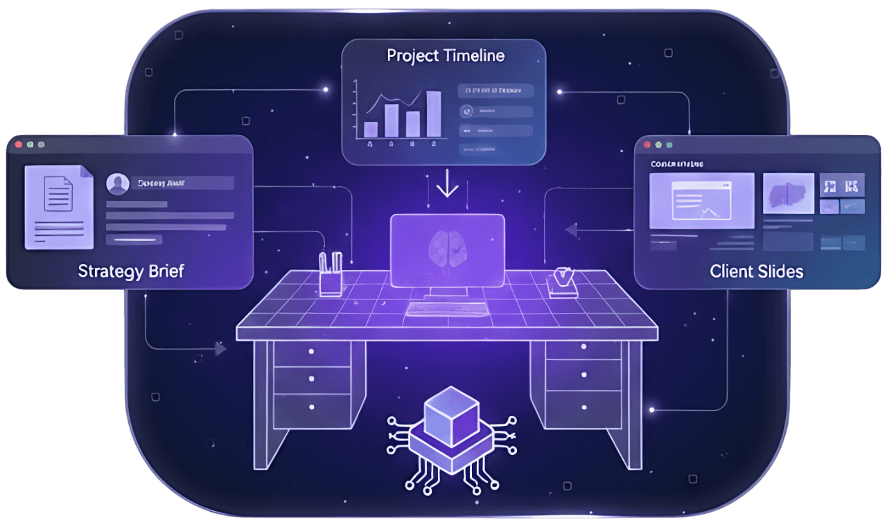 AI icon representing artificial intelligence technology and solutions