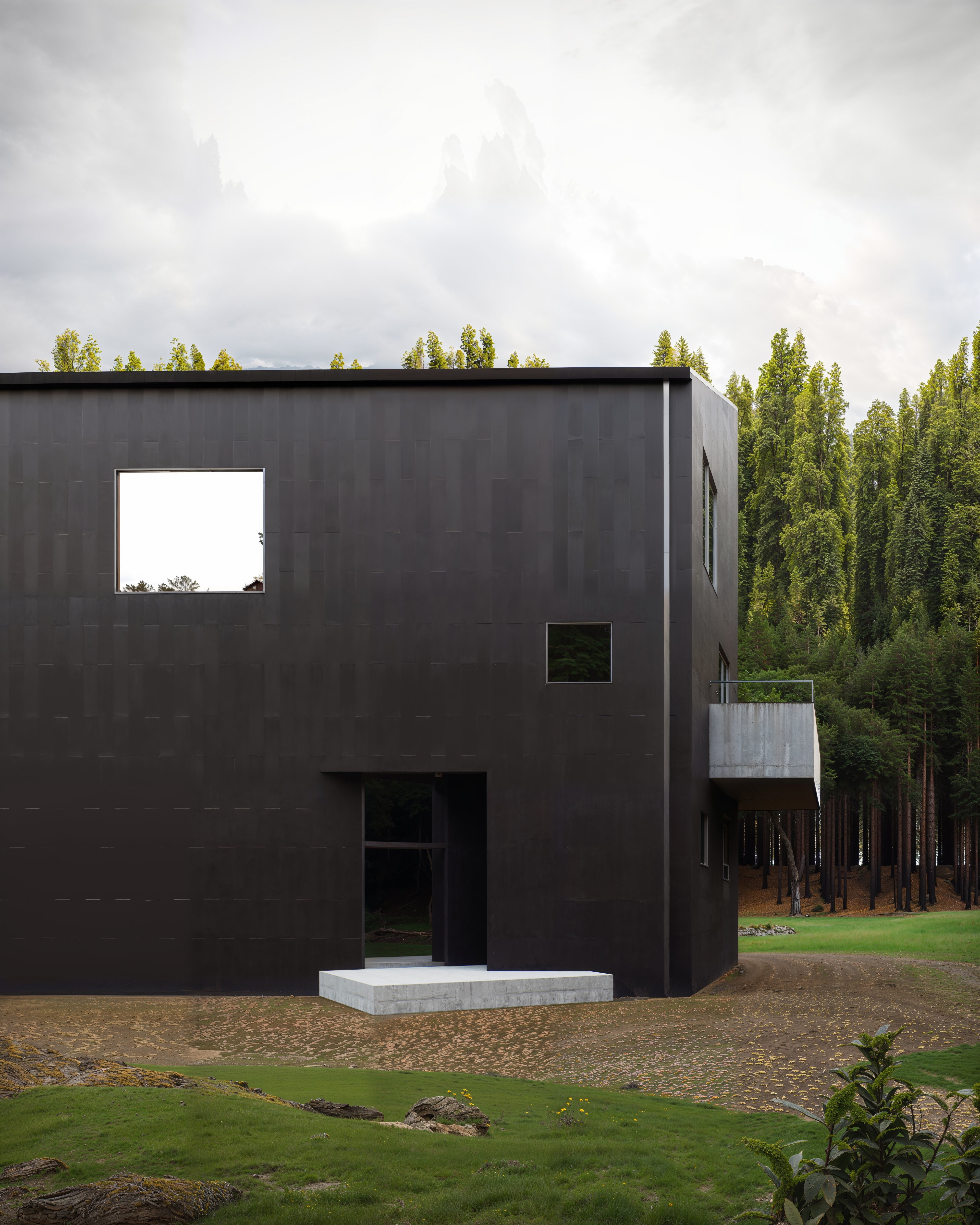 black and white bicycle with brown strap