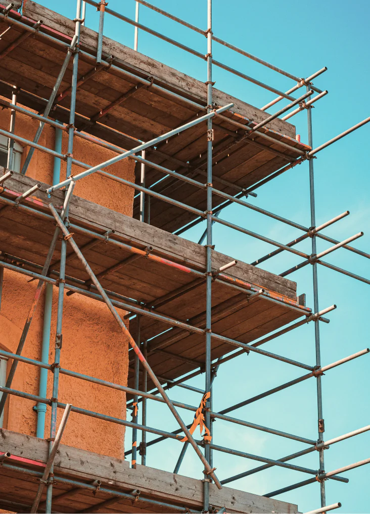 Image d'une maison individuelle en construction