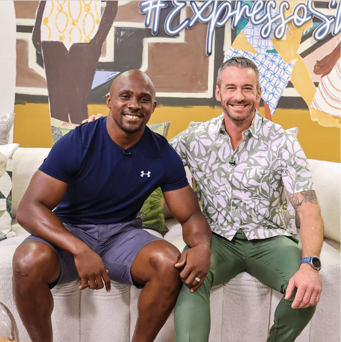 Athlete winning a race