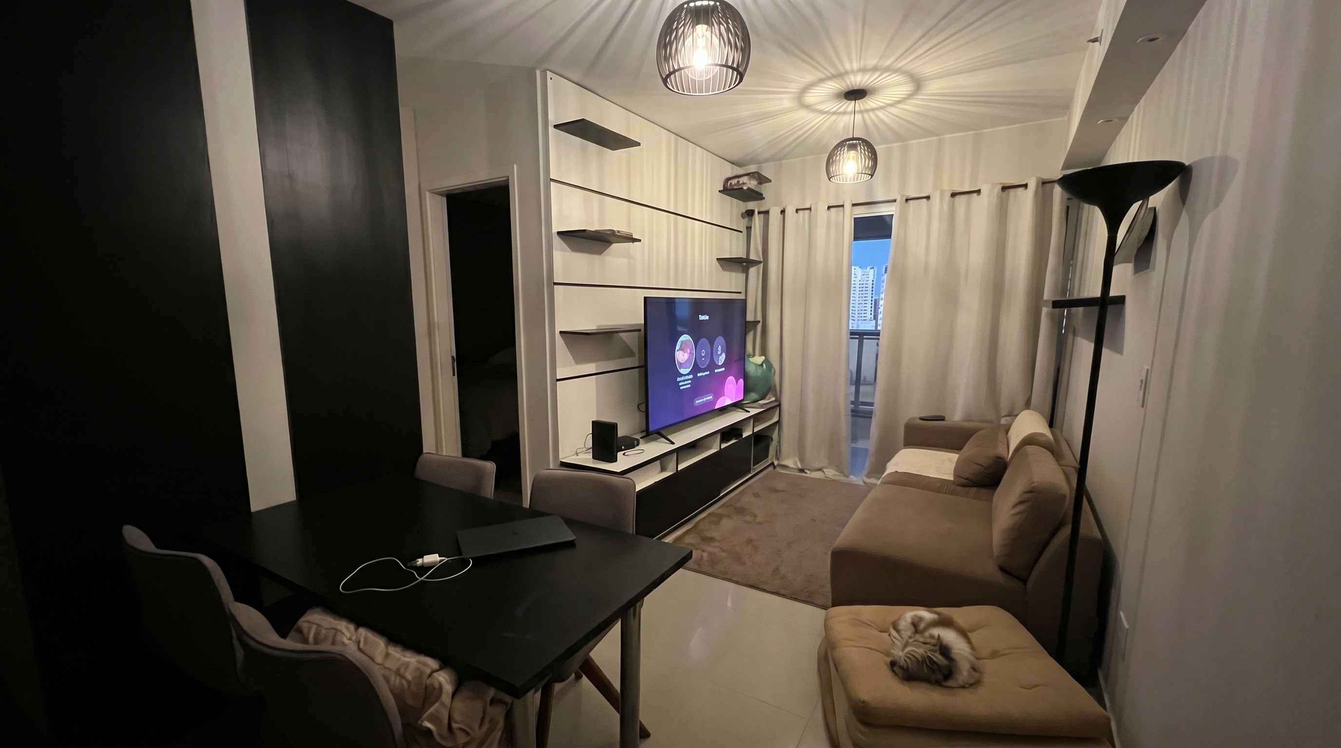 house interior with wooden walls
