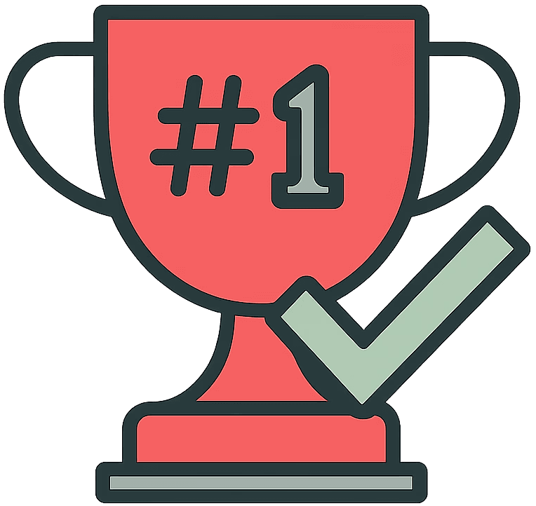 A cup with first place on it