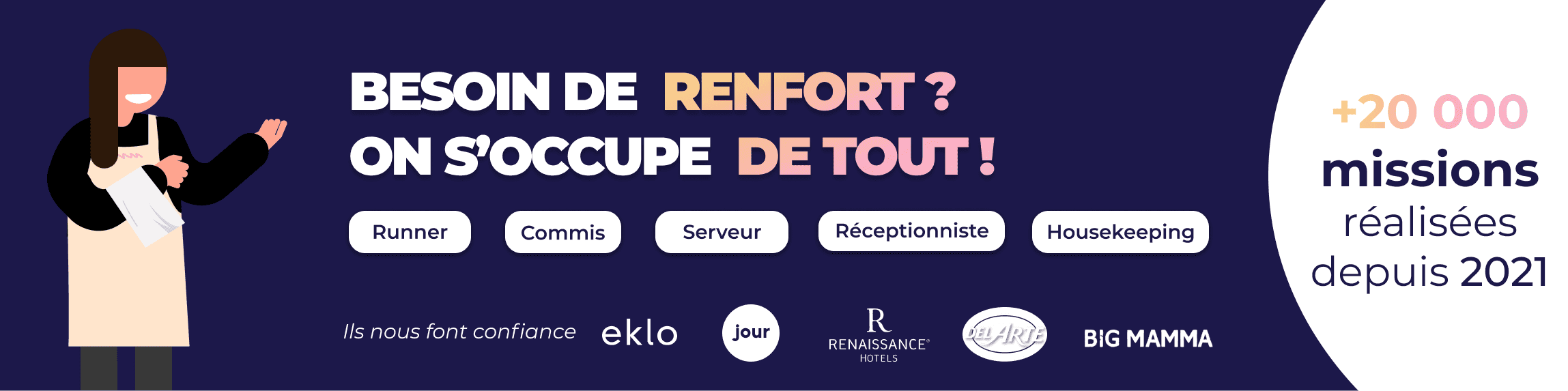 Plateforme de recherche d'extra restauration