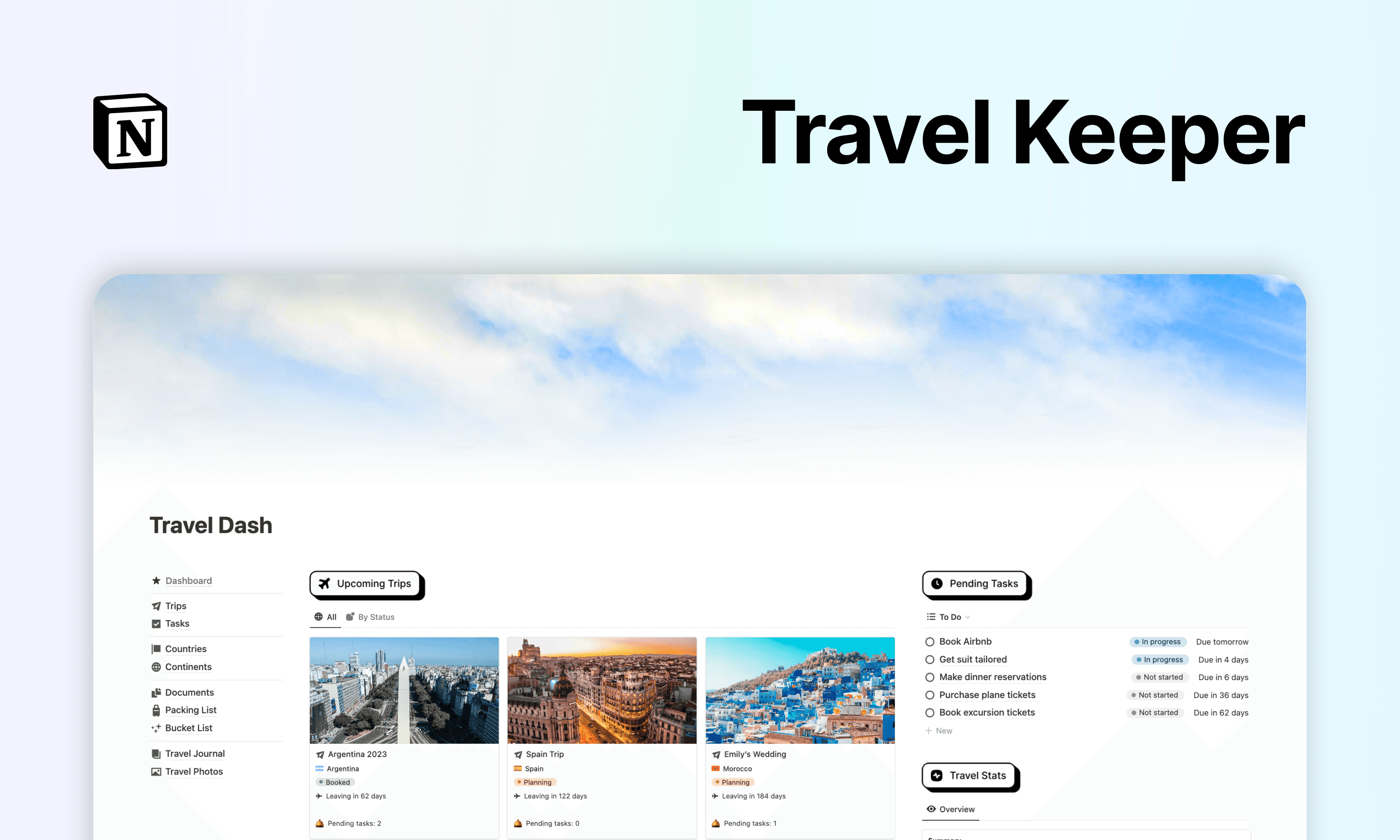 The 10+ Best Notion Travel Templates