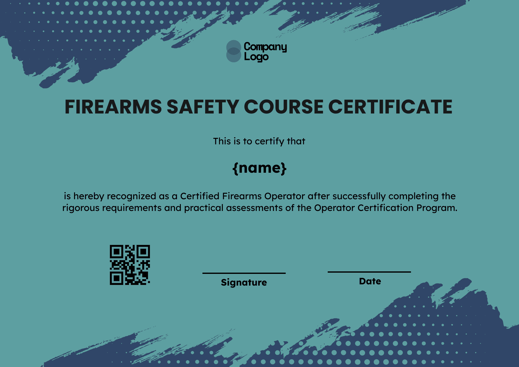 Wauld - Professional and attractive green recognition badge template