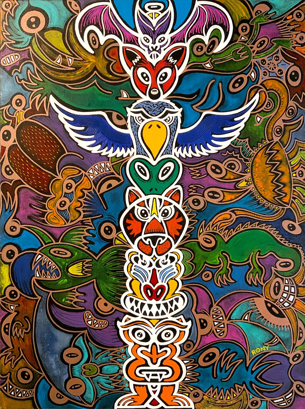 Totem wrath in progress. Full view