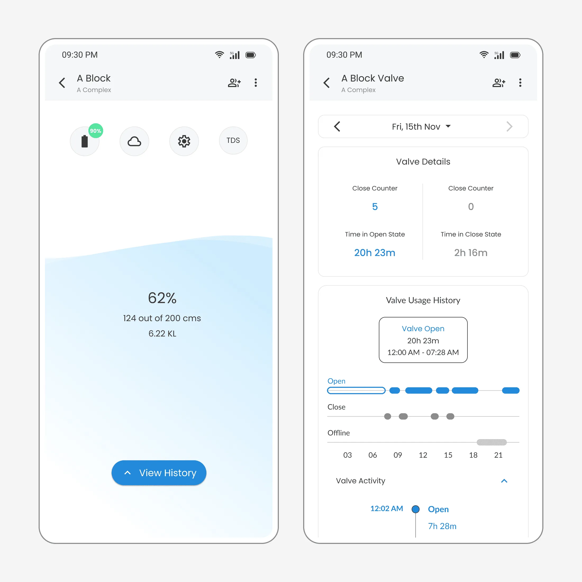 Waltr V App Interface