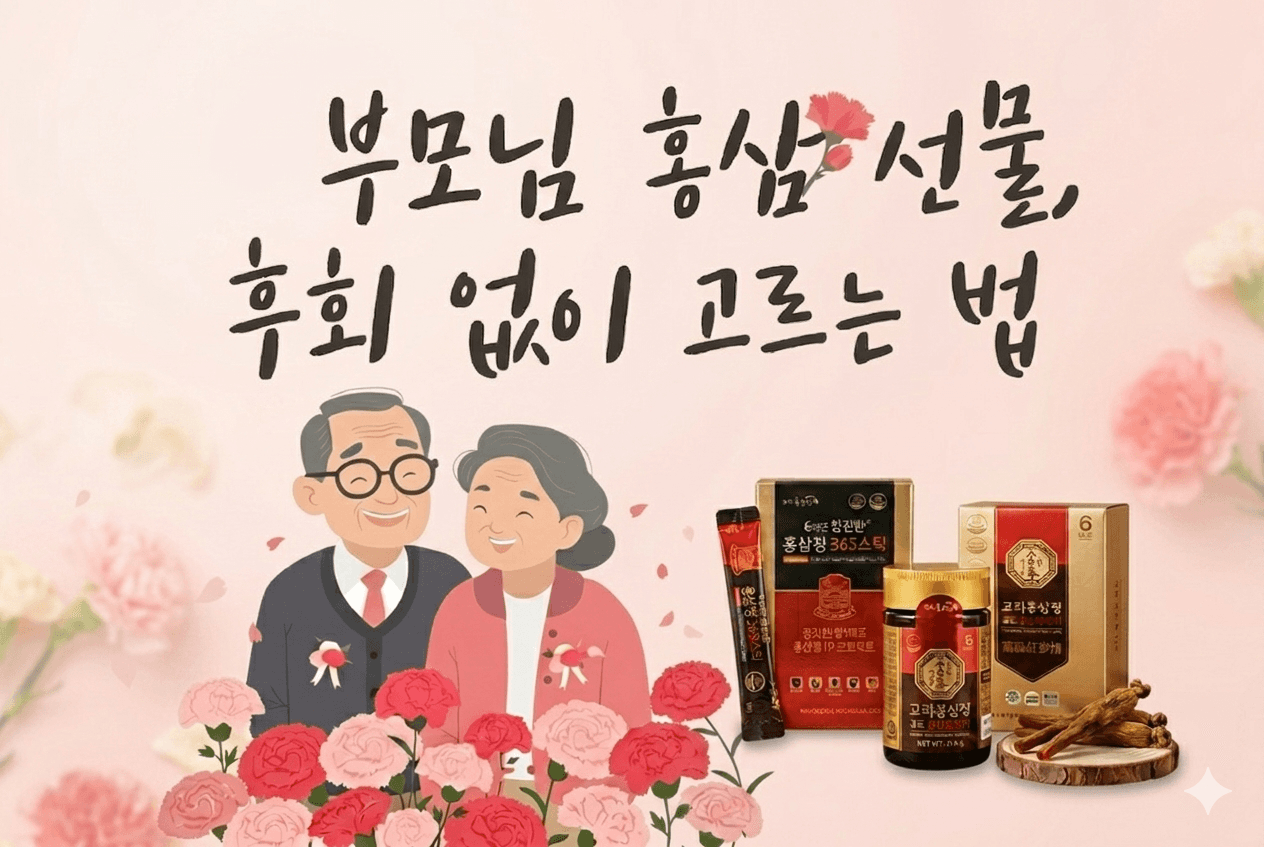 부모님 홍삼 선물, 후회 없이 고르는 법, 5가지 체크리스트