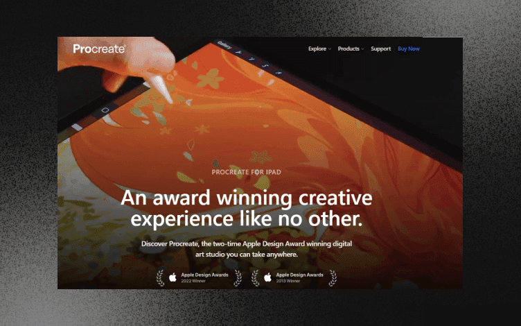 ProCreate website homepage